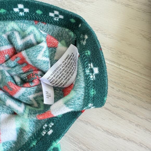 Cat & Jack Kids Pajama Set Size 4 – Fairisle Christmas Green Snug Fit - Picture 5 of 5